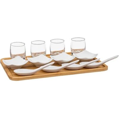Secret De Gourmet Service Apéritif 13 Pièces Bambou 32cm Naturel - Publicité Secret De Gourmet Service Apéritif 13 Pièces Bambou 32cm Naturel - Publicité