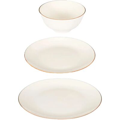 Paris Prix Service de Table en Porcelaine 12 Pièces Erina 27cm Blanc - Publicité Paris Prix Service de Table en Porcelaine 12 Pièces Erina 27cm Blanc - Publicité