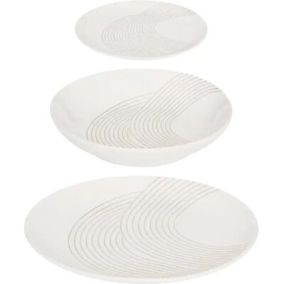Secret De Gourmet Service de Table 18 Pièces Sky Lounge 27cm Blanc - Publicité Secret De Gourmet Service de Table 18 Pièces Sky Lounge 27cm Blanc - Publicité