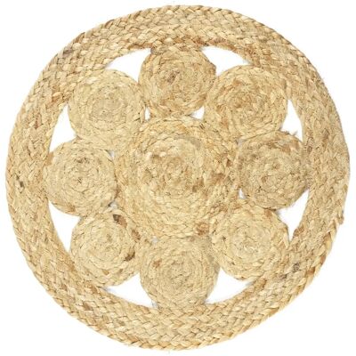Paris Prix Set de Table Rond Déco Jute Ajouré 35cm Naturel - Publicité Paris Prix Set de Table Rond Déco Jute Ajouré 35cm Naturel - Publicité