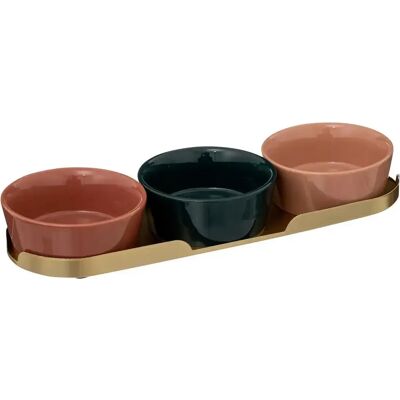 Secret De Gourmet Service Apéritif 4 Pièces Col 31cm Multicolore - Publicité Secret De Gourmet Service Apéritif 4 Pièces Col 31cm Multicolore - Publicité