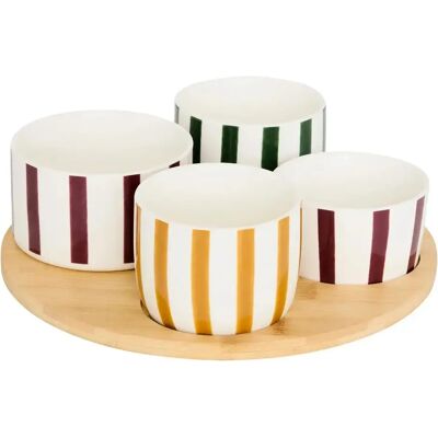 Secret De Gourmet Service Apéritif 5 Pièces Chéri Cherry 25cm Multicolore - Publicité Secret De Gourmet Service Apéritif 5 Pièces Chéri Cherry 25cm Multicolore - Publicité