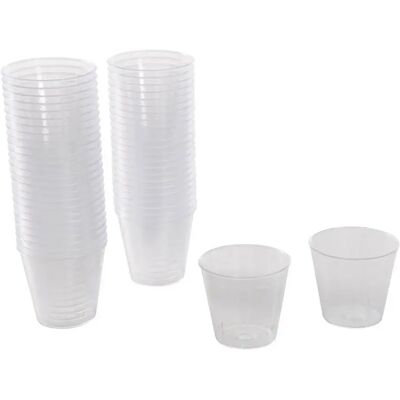 Paris Prix Lot de 50 Verrines en Plastique Réutilisable Basic 30ml Transparent - Publicité Paris Prix Lot de 50 Verrines en Plastique Réutilisable Basic 30ml Transparent - Publicité