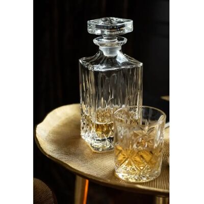 J-Line Carafe en Verre - Carré avec Couvercle - Design Moderne - Publicité J-Line Carafe en Verre - Carré avec Couvercle - Design Moderne - Publicité