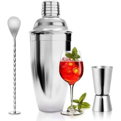 Vendos85 Shaker à Cocktail Boston 750 ml – Kit 3 Pièces - Publicité Vendos85 Shaker à Cocktail Boston 750 ml – Kit 3 Pièces - Publicité