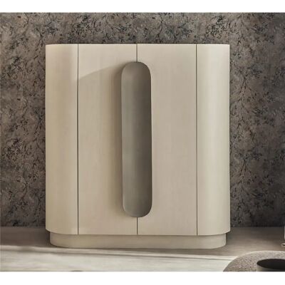 Alexandra House Living Buffet Tellus Mango avec poignée en marbre beige, 130 x 45 x 140 cm - Publicité Alexandra House Living Buffet Tellus Mango avec poignée en marbre beige, 130 x 45 x 140 cm - Publicité
