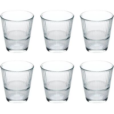 Secret De Gourmet Lot de 6 Gobelets Bas en Verre Lineau 29cl Transparent - Publicité Secret De Gourmet Lot de 6 Gobelets Bas en Verre Lineau 29cl Transparent - Publicité