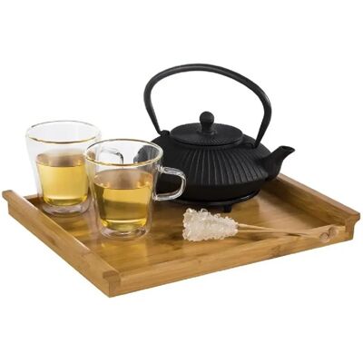 Assiette de service en bambou APS GN 1/2 - 265x30x325mm - Publicité Assiette de service en bambou APS GN 1/2 - 265x30x325mm - Publicité