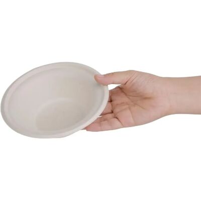 Bols Ronds Compostables en Bagasse Coloris Naturel - Lot de 50 - Fiesta Green - Publicité Bols Ronds Compostables en Bagasse Coloris Naturel - Lot de 50 - Fiesta Green - Publicité
