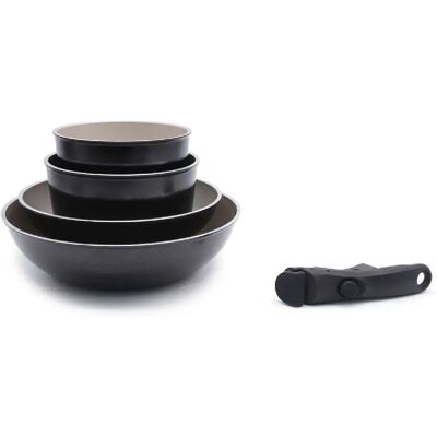 Set 5 pièces amovible aluminum 'So nature - Rivière' Laguiole LA-9120173 - Publicité Set 5 pièces amovible aluminum 'So nature - Rivière' Laguiole LA-9120173 - Publicité