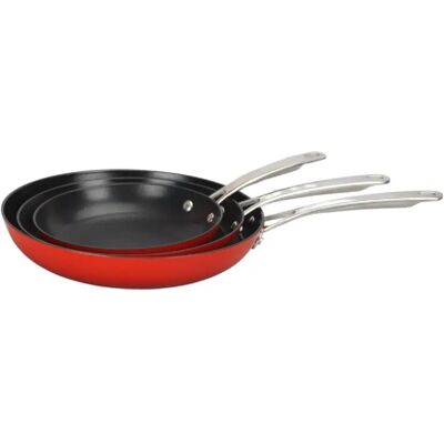 Laguiole Cuisson - Red AirIron - Rouge - 20/28 cm - Ensemble de poêles - Publicité Laguiole Cuisson - Red AirIron - Rouge - 20/28 cm - Ensemble de poêles - Publicité