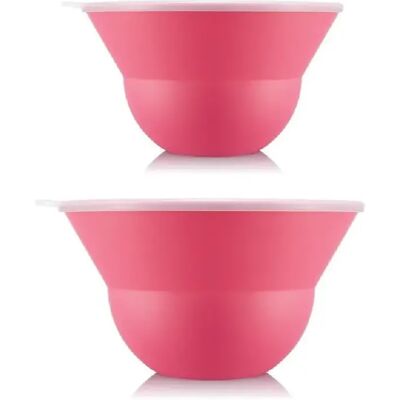 Bodum ensemble de saladiers hermétiques - Rose - Publicité Bodum ensemble de saladiers hermétiques - Rose - Publicité