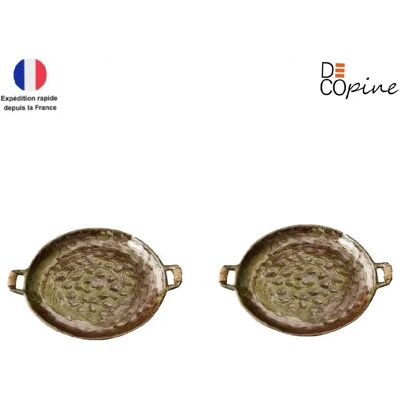 Decopine Lot de 2 plateaux à fruits wabi-sabi – vert matcha – 31×25×2 cm - Publicité Decopine Lot de 2 plateaux à fruits wabi-sabi – vert matcha – 31×25×2 cm - Publicité
