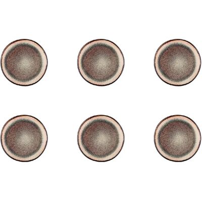 Bjorn Assiette IRIS Ø16cm - 6 pièces - Marron sauvage - Publicité Bjorn Assiette IRIS Ø16cm - 6 pièces - Marron sauvage - Publicité