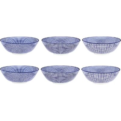 Björn Collection Pattern Bol Dark Blue - 6 pièces Ø21cm - Publicité Björn Collection Pattern Bol Dark Blue - 6 pièces Ø21cm - Publicité