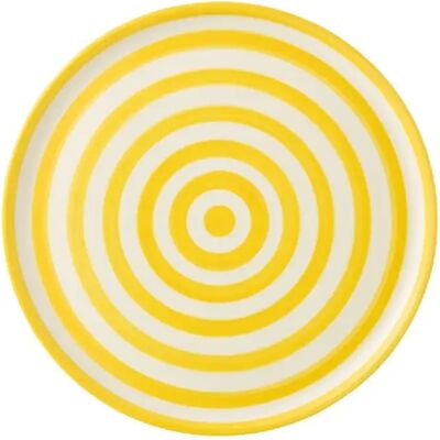 J-Line Assiette plate en céramique jaune 34x34x2.5 cm - Publicité J-Line Assiette plate en céramique jaune 34x34x2.5 cm - Publicité