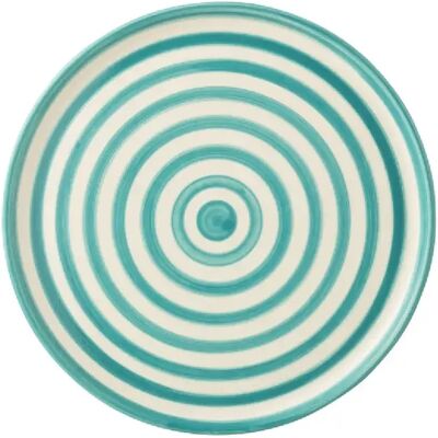J-Line Assiette plate en céramique bleu mer 34x34x2.5 cm - Publicité J-Line Assiette plate en céramique bleu mer 34x34x2.5 cm - Publicité