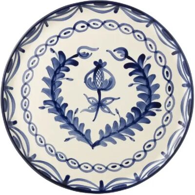 J-Line Assiette plate en céramique bleu foncé 34x34x2.5 cm - Publicité J-Line Assiette plate en céramique bleu foncé 34x34x2.5 cm - Publicité