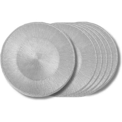 Table Passion Assiette à dessert Glitter grise 21 cm (lot de 6) - Publicité Table Passion Assiette à dessert Glitter grise 21 cm (lot de 6) - Publicité