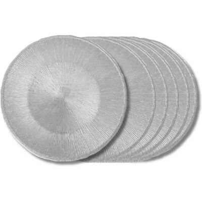 Table Passion Assiette plate Glitter grise 28 cm (lot de 6) - Publicité Table Passion Assiette plate Glitter grise 28 cm (lot de 6) - Publicité