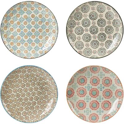 Table Passion Coffret de 4 assiettes plates Bohème 26 cm - Publicité Table Passion Coffret de 4 assiettes plates Bohème 26 cm - Publicité
