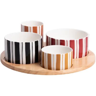 Table Passion Service apéritif 4 pièces Singita 28,5 cm - Publicité Table Passion Service apéritif 4 pièces Singita 28,5 cm - Publicité