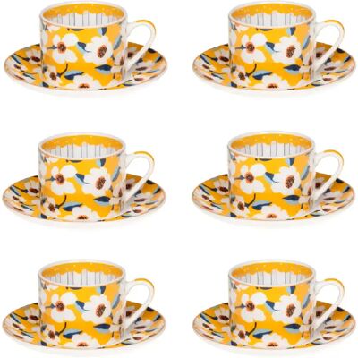 Table Passion Coffret 6 tasses et sous-tasses Zinnia 8 cl - Publicité Table Passion Coffret 6 tasses et sous-tasses Zinnia 8 cl - Publicité