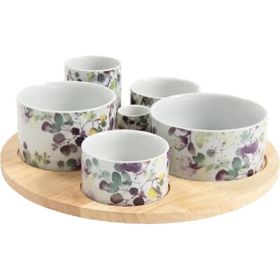 Table Passion Service apéritif tournant Garden en porcelaine - Publicité Table Passion Service apéritif tournant Garden en porcelaine - Publicité