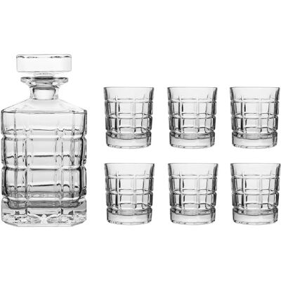 Table Passion Coffret carafe avec 6 verres Stone - Publicité Table Passion Coffret carafe avec 6 verres Stone - Publicité