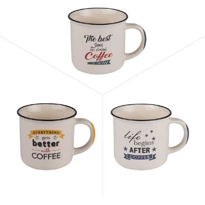 Trend Up Mug Zinc 35 cl (lot de 3) - Publicité Trend Up Mug Zinc 35 cl (lot de 3) - Publicité