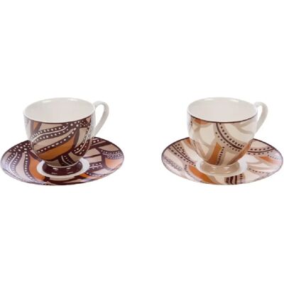 Amadeus Coffret de 2 tasses à thé Bettina - Publicité Amadeus Coffret de 2 tasses à thé Bettina - Publicité