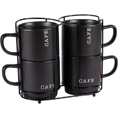 Table Passion Tour 4 mugs café 39 cl - Publicité Table Passion Tour 4 mugs café 39 cl - Publicité