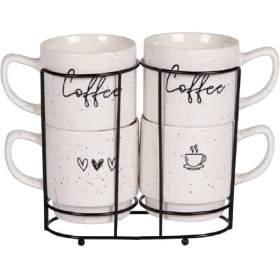 Table Passion Tour de 4 mugs Sweet coffee 39 cl - Publicité Table Passion Tour de 4 mugs Sweet coffee 39 cl - Publicité