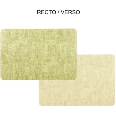 Table Passion Set de table Fabrik rectangulaire vert beige 44.5x33 cm (lot de 2) - Publicité Table Passion Set de table Fabrik rectangulaire vert beige 44.5x33 cm (lot de 2) - Publicité
