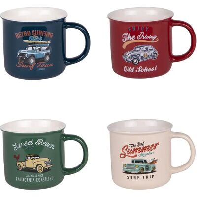 Table Passion Coffret de 4 mugs Californy 35 cl - Publicité Table Passion Coffret de 4 mugs Californy 35 cl - Publicité