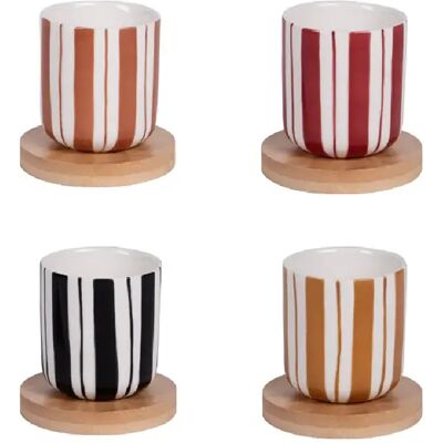 Table Passion Coffret 4 tasses Singita 10 cl - Publicité Table Passion Coffret 4 tasses Singita 10 cl - Publicité