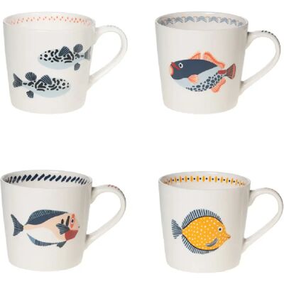 Table Passion Coffret de 4 mugs Lorient 45 cl - Publicité Table Passion Coffret de 4 mugs Lorient 45 cl - Publicité