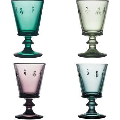 La Rochere Set de 4 verres à pied Abeille 24 cl (1 modèle aléatoire) - Publicité La Rochere Set de 4 verres à pied Abeille 24 cl (1 modèle aléatoire) - Publicité