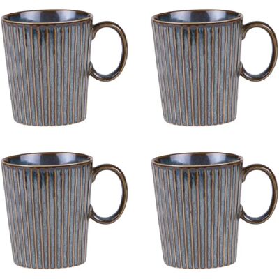 Table Passion Coffret de 4 mugs Liv bleu 35 cl - Publicité Table Passion Coffret de 4 mugs Liv bleu 35 cl - Publicité