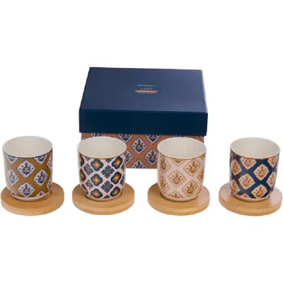Amadeus Coffret de 4 tasses expresso Laure - Publicité Amadeus Coffret de 4 tasses expresso Laure - Publicité