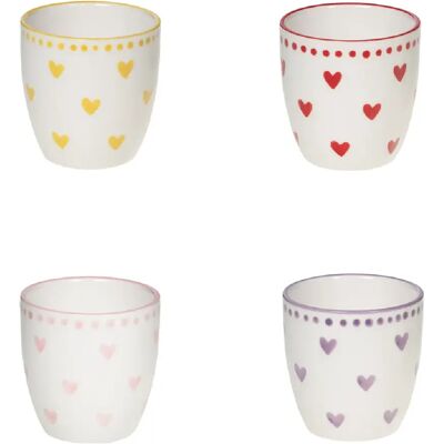 Table Passion Coffret de 4 tasses Love 13 cl - Publicité Table Passion Coffret de 4 tasses Love 13 cl - Publicité