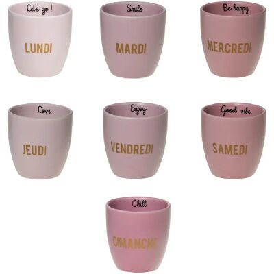 Table Passion Coffret de 7 tasses Week 7 cm - Publicité Table Passion Coffret de 7 tasses Week 7 cm - Publicité