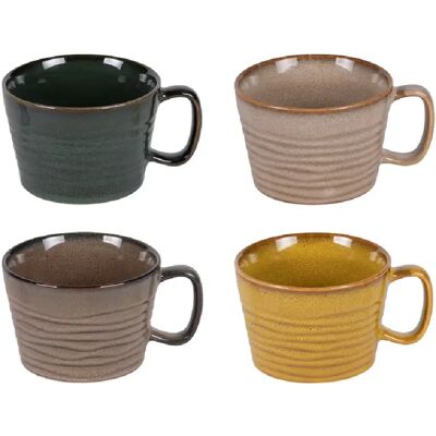 Table Passion Coffret de 4 mugs bas Kili 40 cl - Publicité Table Passion Coffret de 4 mugs bas Kili 40 cl - Publicité