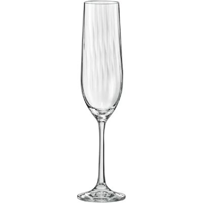 Verres de Champagne Bohemia Waterfall - 190mL - Lot de 6 - Publicité Verres de Champagne Bohemia Waterfall - 190mL - Lot de 6 - Publicité