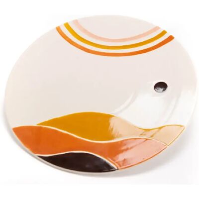 Assiette Multicolore Alméria Amadeus - Plate - Publicité Assiette Multicolore Alméria Amadeus - Plate - Publicité