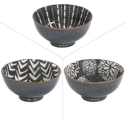Table Passion Bol penjab brun 15 cm (lot de 3) - Publicité Table Passion Bol penjab brun 15 cm (lot de 3) - Publicité