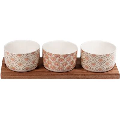 Table Passion Set apéritif 3 pièces Rangoli - Publicité Table Passion Set apéritif 3 pièces Rangoli - Publicité