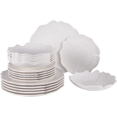 Service Ginkgo en porcelaine 18 pièces - Publicité Service Ginkgo en porcelaine 18 pièces - Publicité