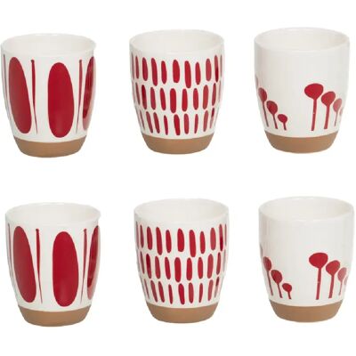 Table Passion Coffret de 6 gobelets Mikonos rouge 10 cl - Publicité Table Passion Coffret de 6 gobelets Mikonos rouge 10 cl - Publicité