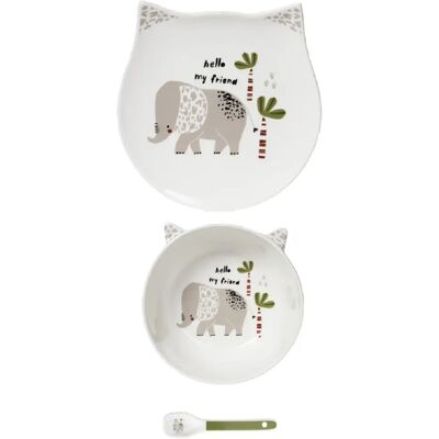 Table Passion Service enfant 3 pièces Éléphant - Publicité Table Passion Service enfant 3 pièces Éléphant - Publicité